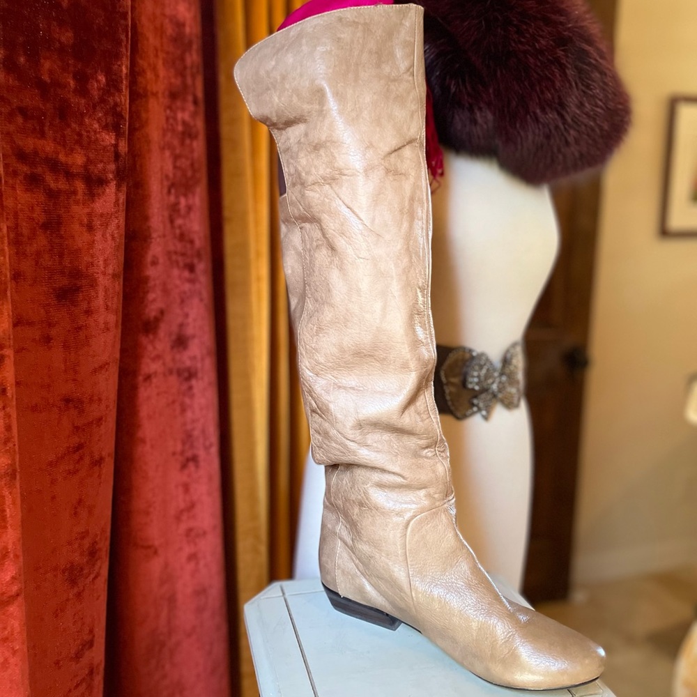 Dolce Vita tan over the knee leather boot size 10